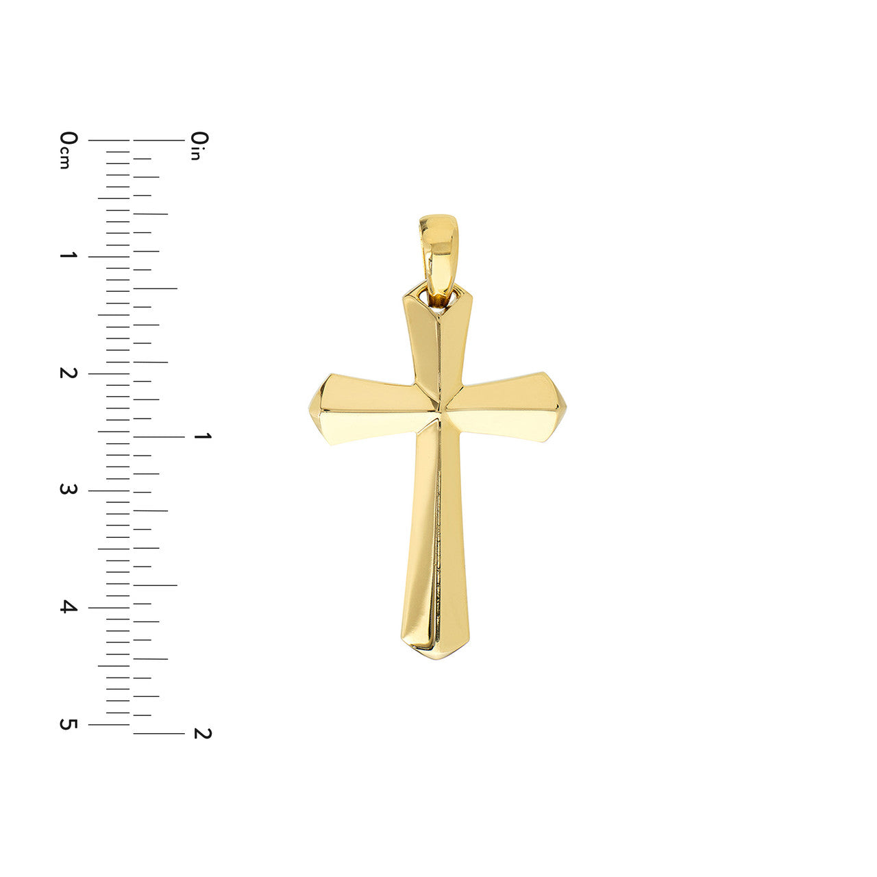 3D Knife Edge Cross Pendant