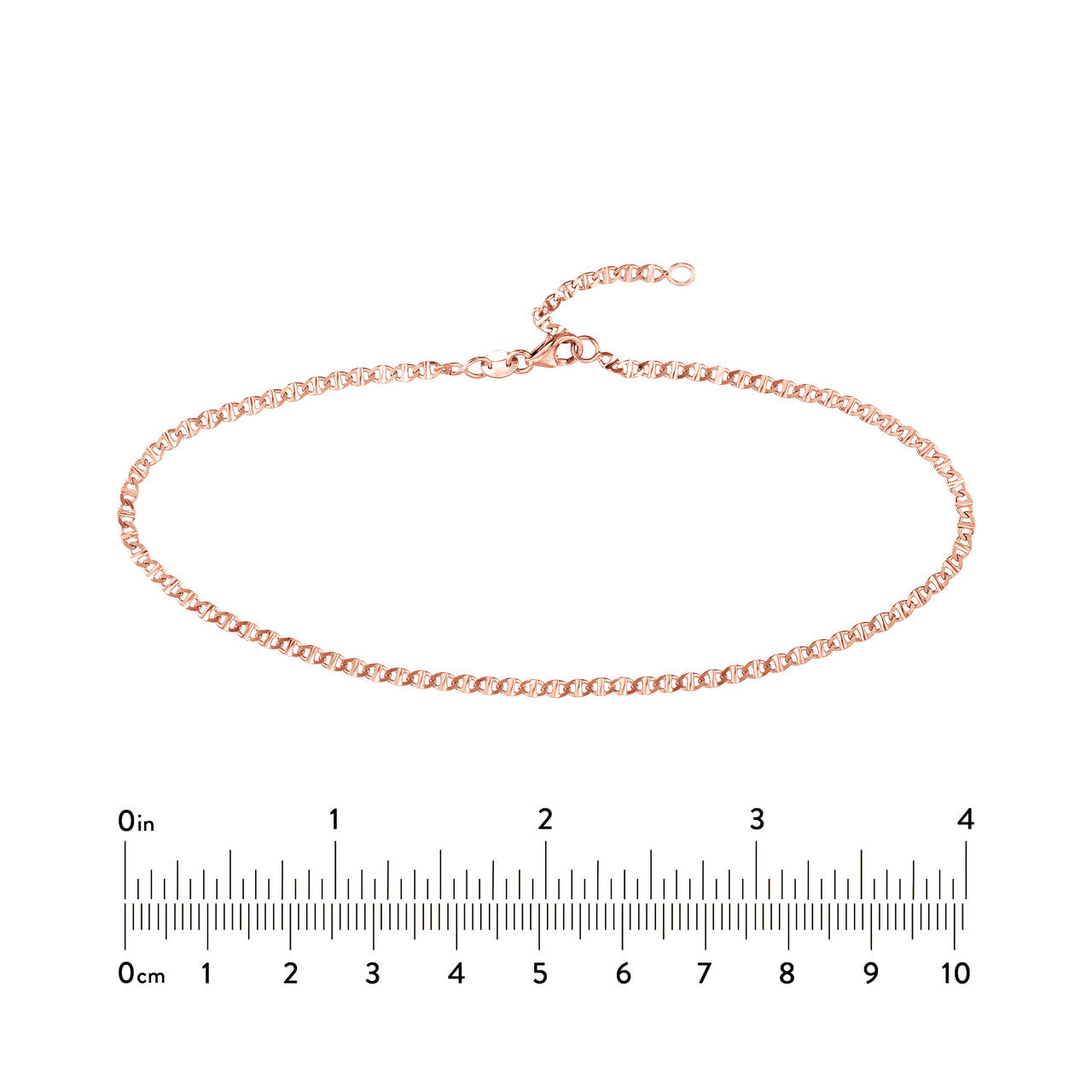 Adjustable Flat Mariner Chain Anklet