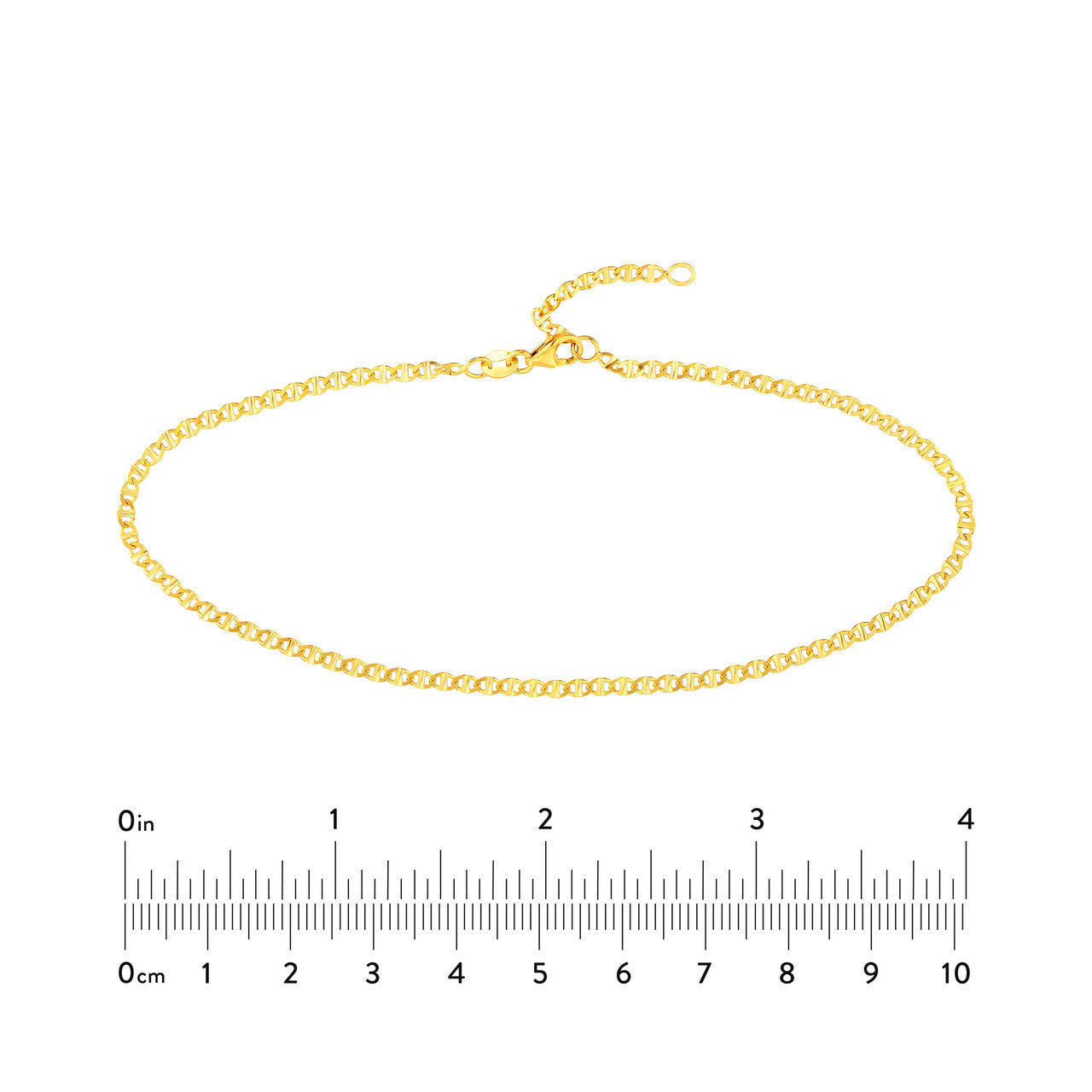 Adjustable Flat Mariner Chain Anklet