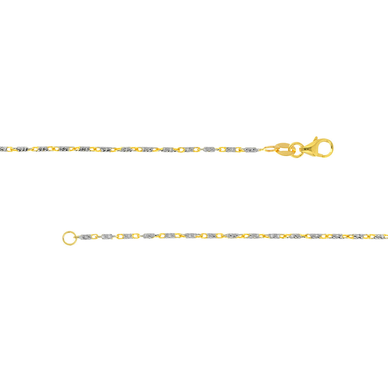 Two-Tone Brilliant-Cut Chain