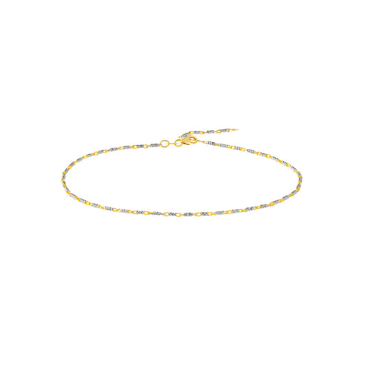 Adjustable Two-Tone Lumacina Anklet