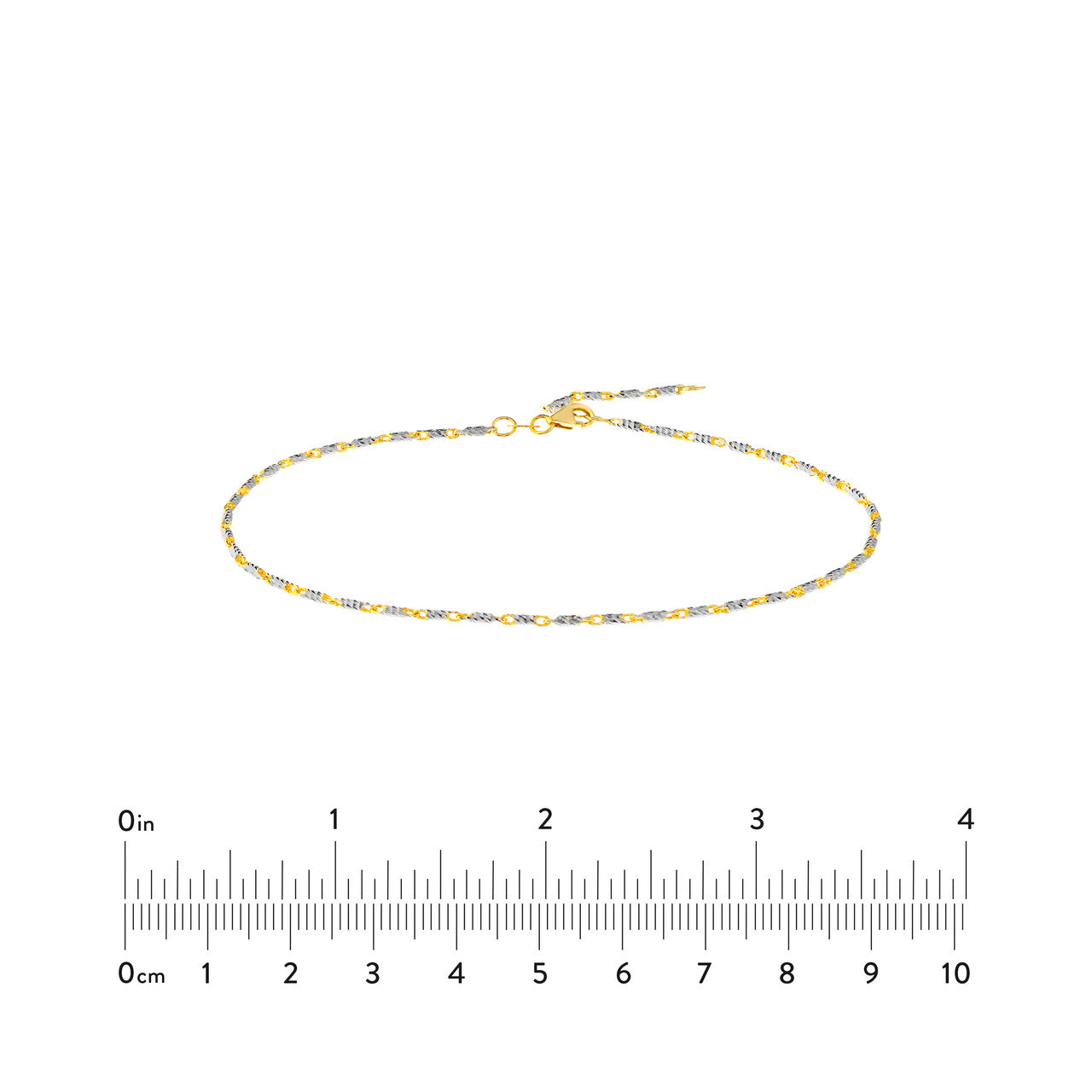 Adjustable Two-Tone Lumacina Anklet