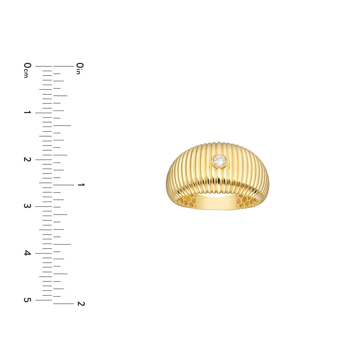 1/20tcw Diamond Small Shrimp Ring