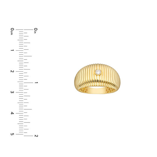 1/20tcw Diamond Small Shrimp Ring