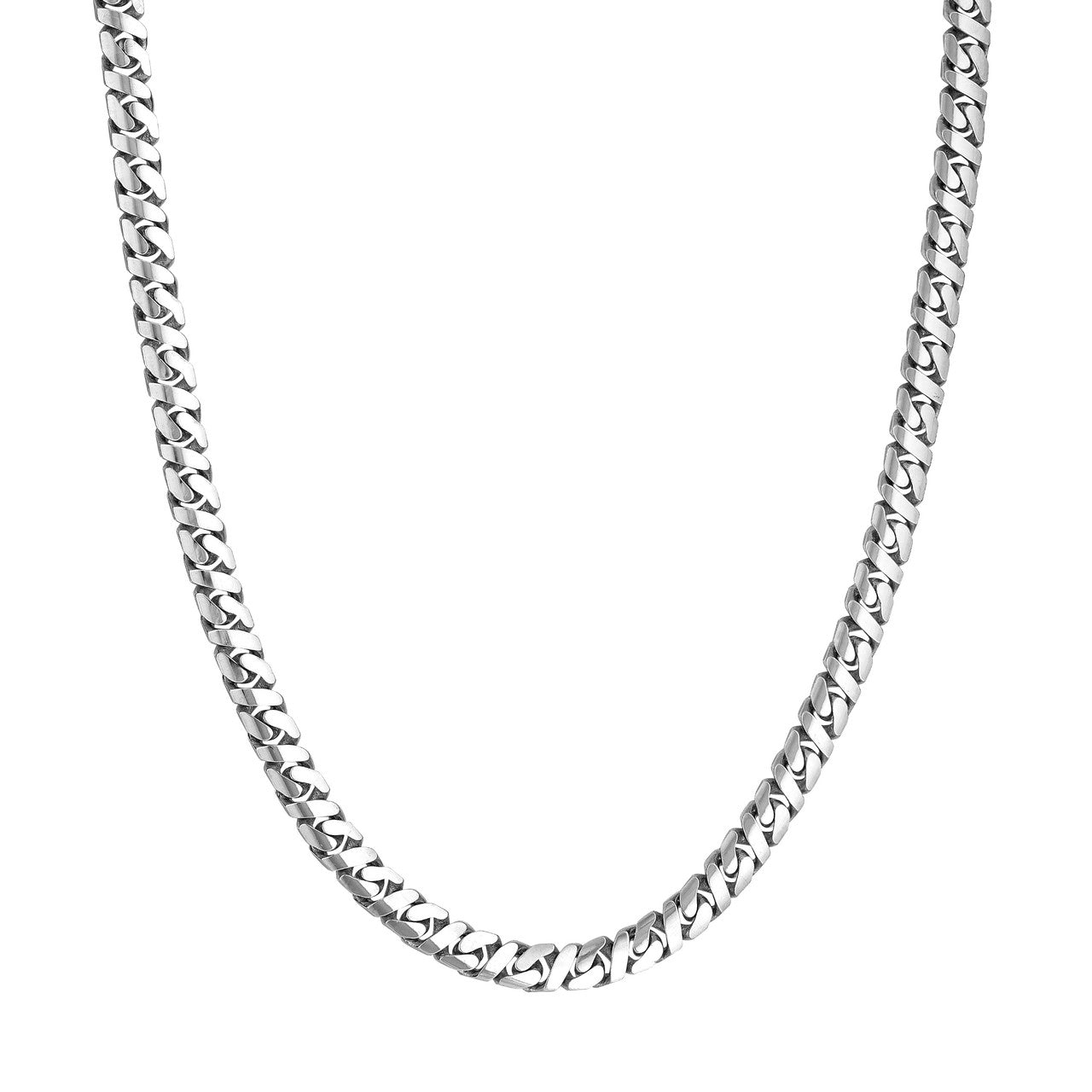 Sterling Silver 7mm 8 Sided D/C Curb Chain