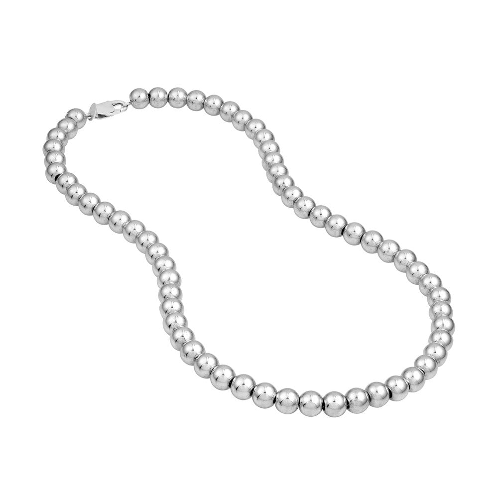 Sterling Silver 8mm Polished Bead Chain