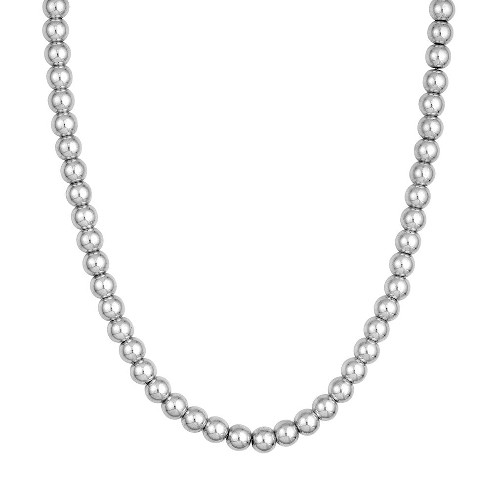 Sterling Silver 8mm Polished Bead Chain