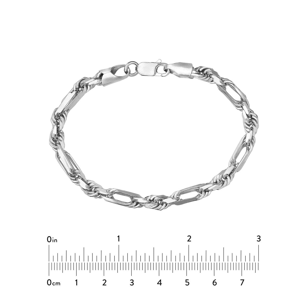 Sterling Silver 5.80mm D/C Figarope Milano Chain