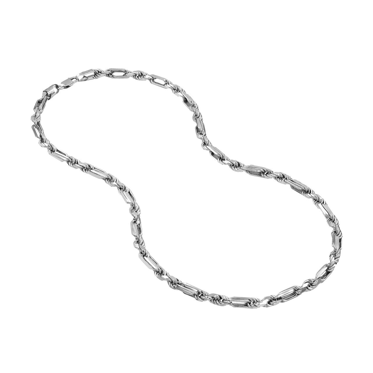 Sterling Silver 5.80mm D/C Figarope Milano Chain