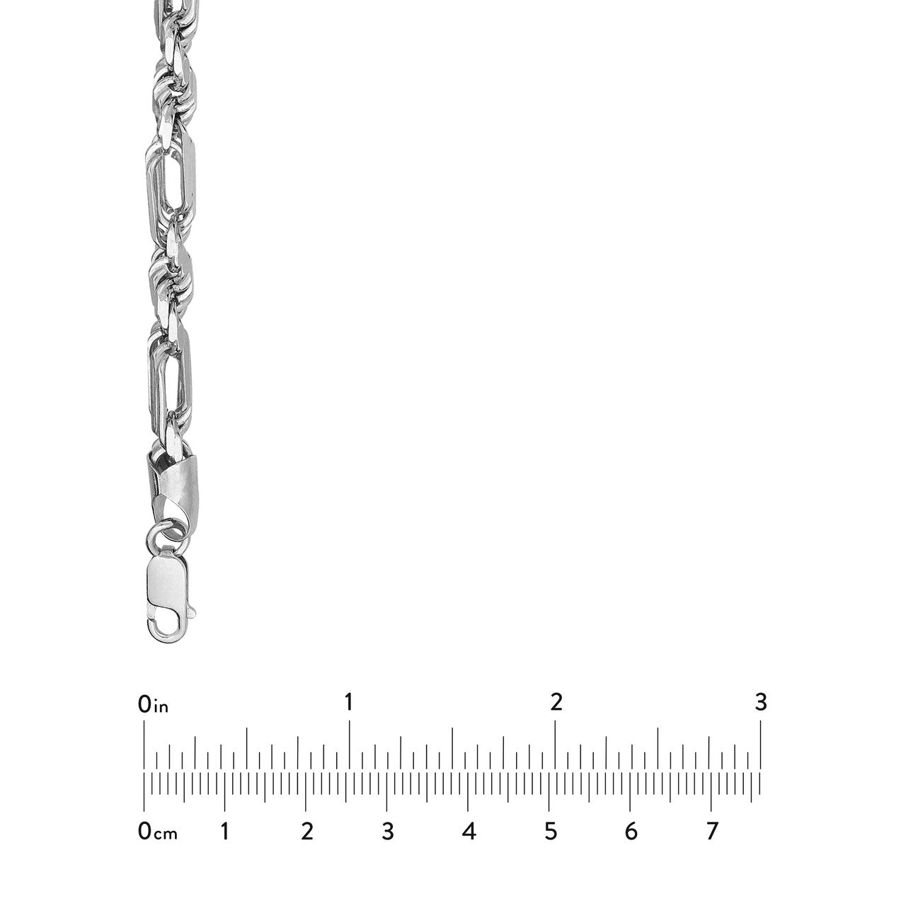 Sterling Silver 5.80mm D/C Figarope Milano Chain