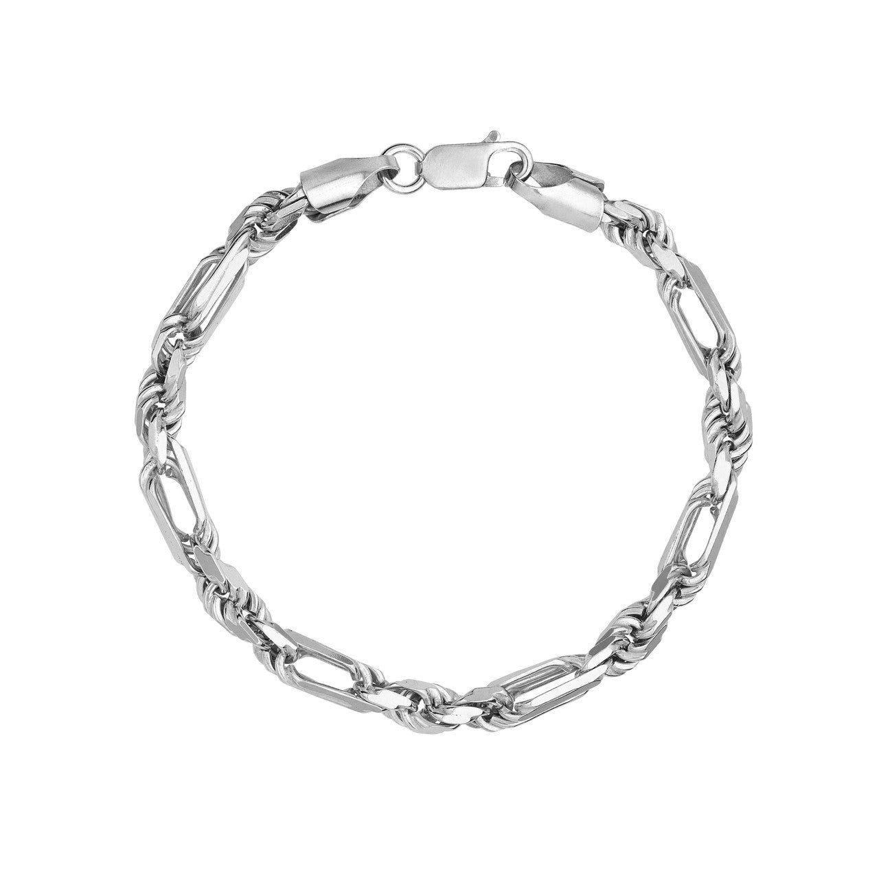 Sterling Silver 5.80mm D/C Figarope Milano Chain