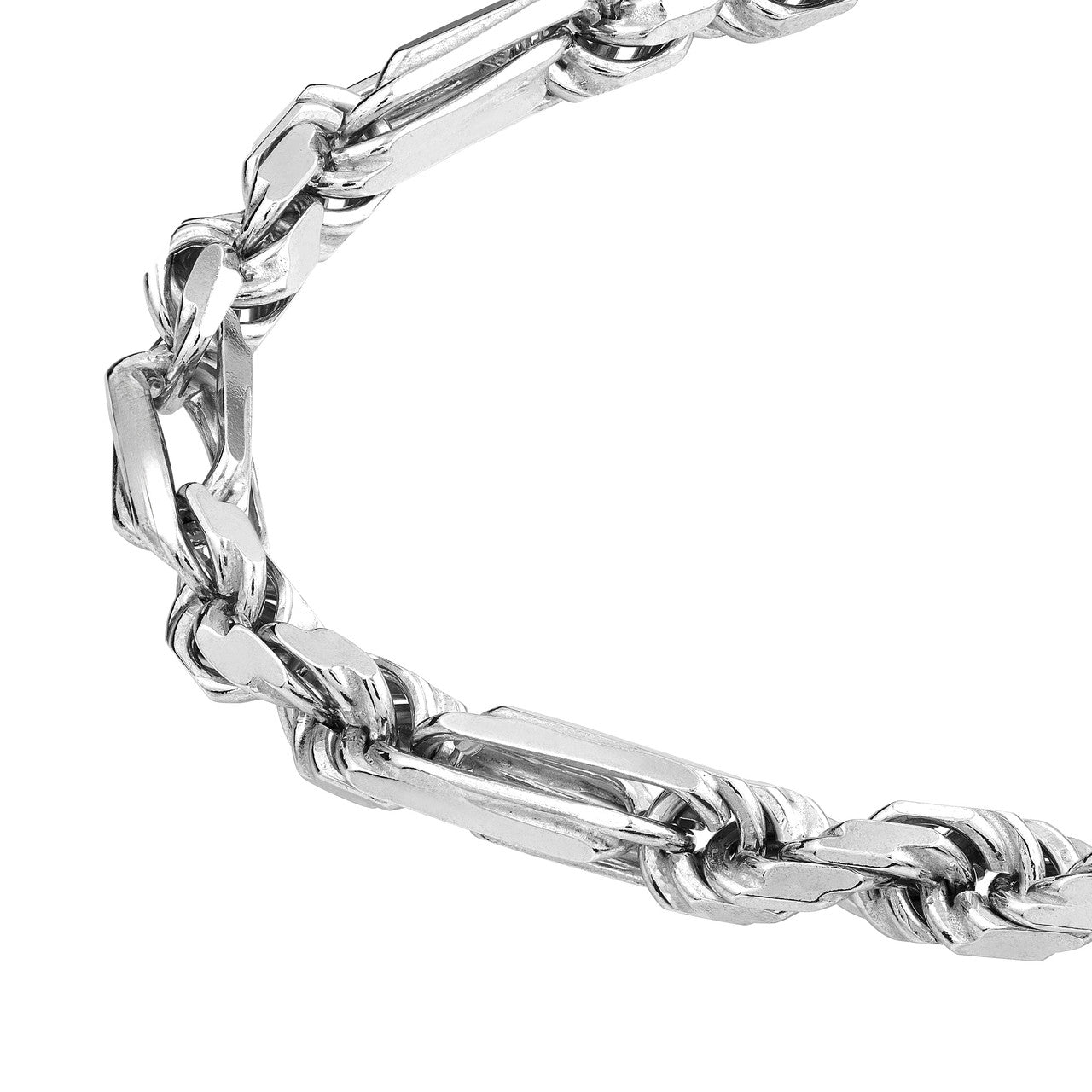 Sterling Silver 5.80mm D/C Figarope Milano Chain