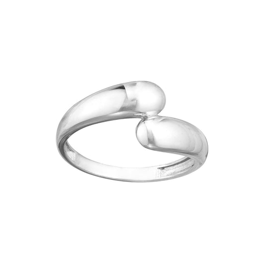 Sterling Silver Polished Bypass Ring