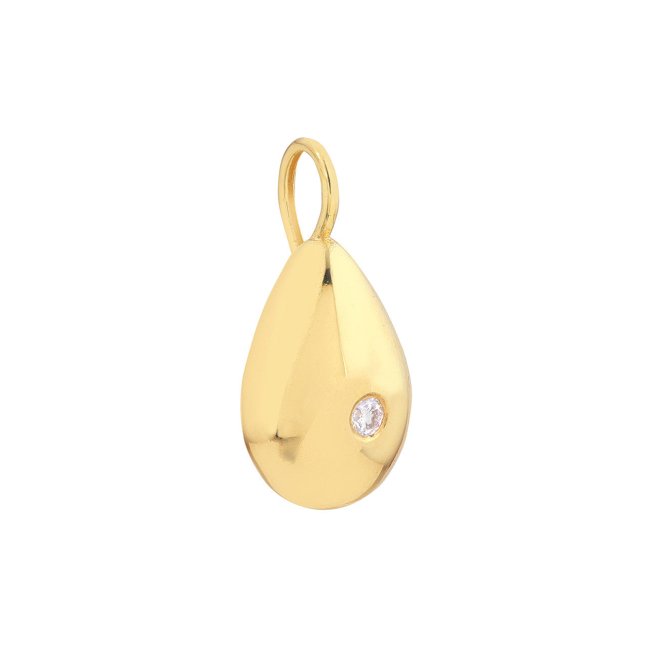 Pear Shaped Diamond Charm