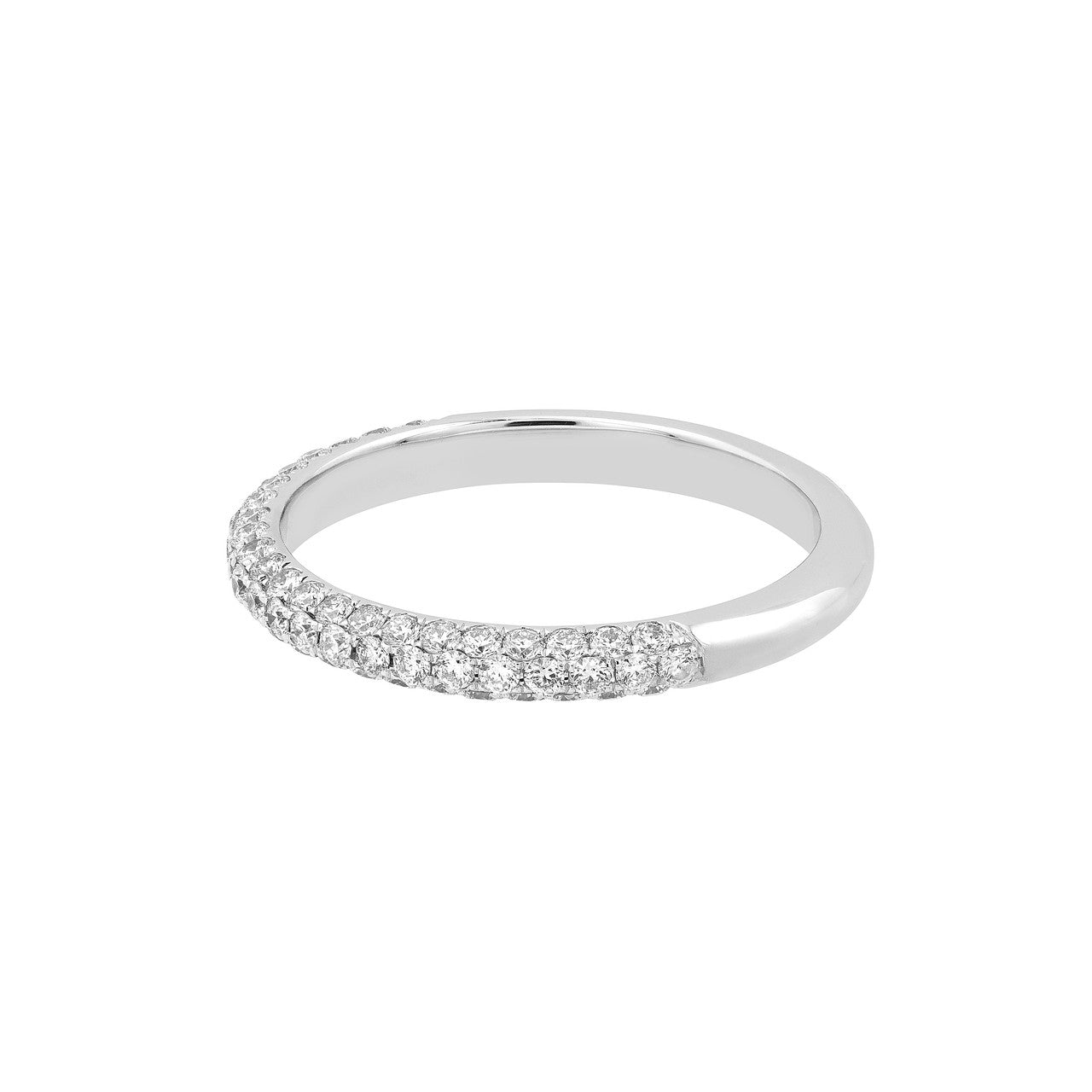 Diamond Pave Stackable Band (5/8tcw) in White Gold