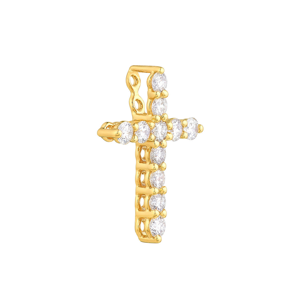 Diamond Cross Pendant (1/8tcw)