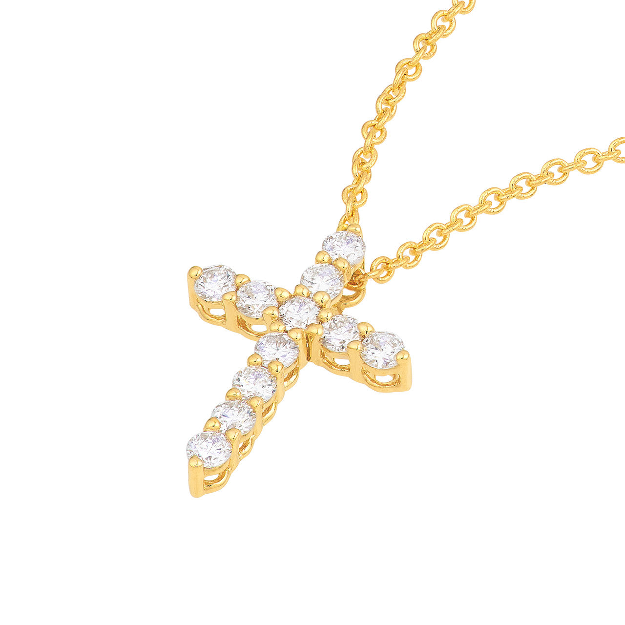 Diamond Cross Pendant (1/8tcw)