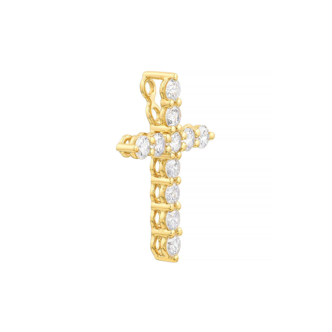 Diamond Cross Pendant (1/2tcw)