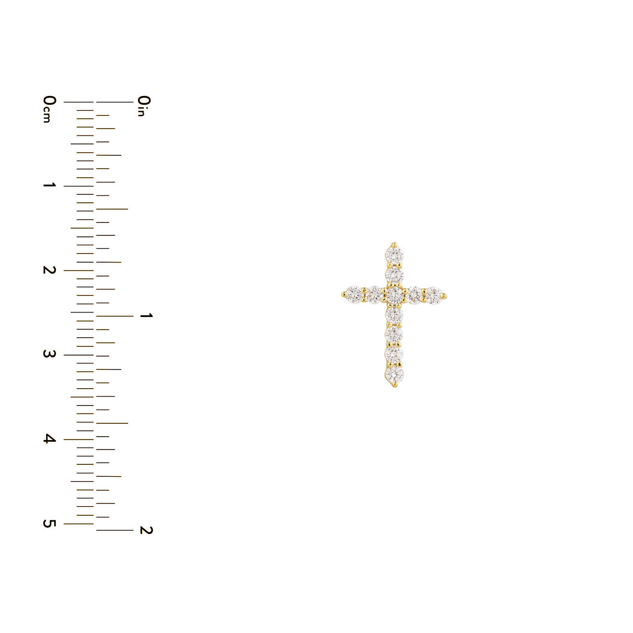 Diamond Cross Pendant (1/2tcw)