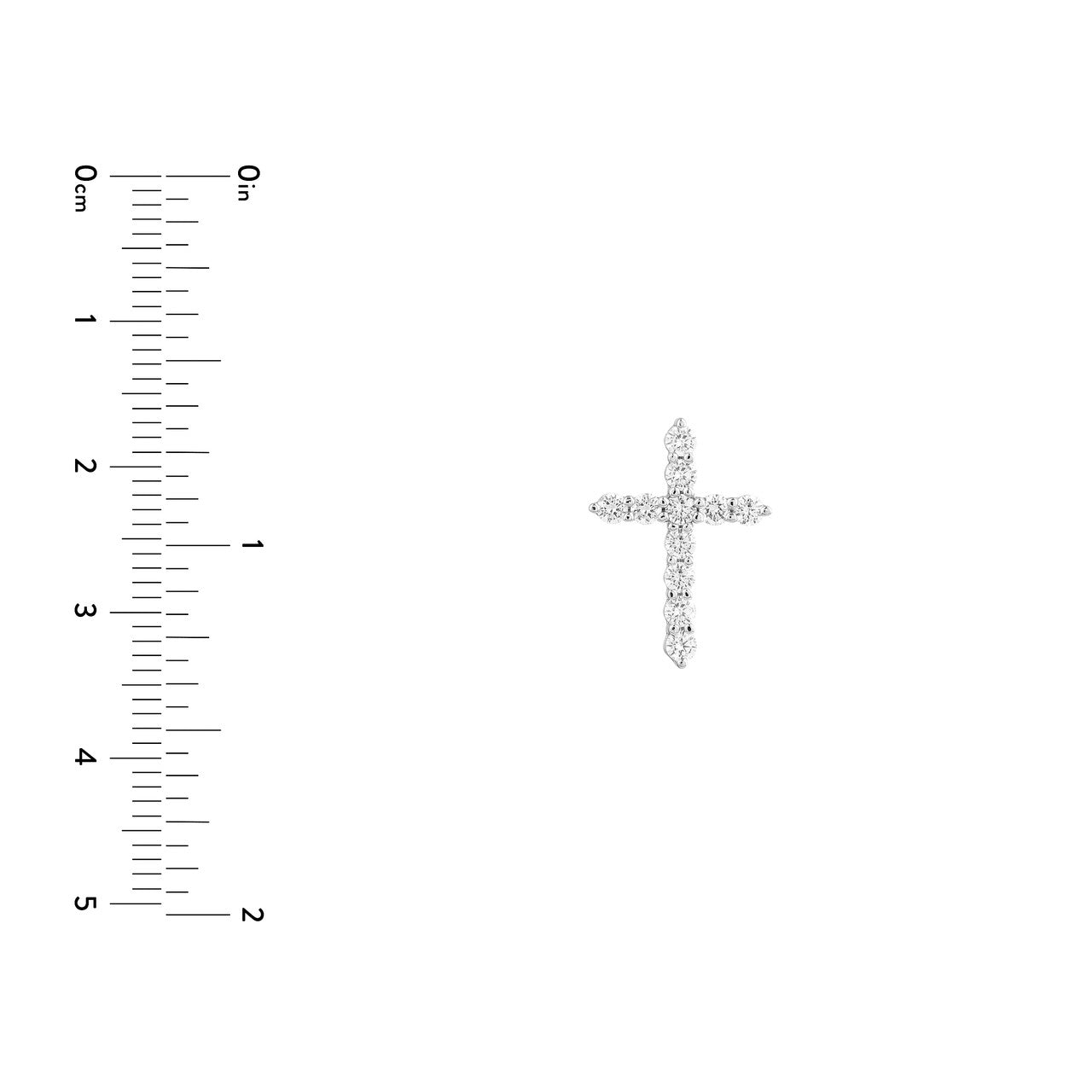 Diamond Cross Pendant (1/2tcw)