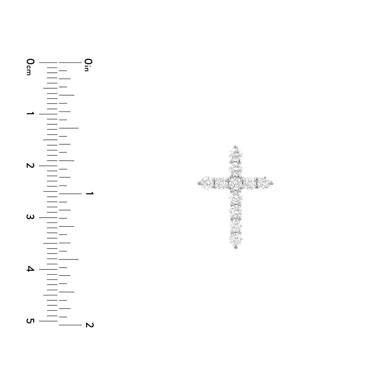 Diamond Cross Pendant (3/4tcw)