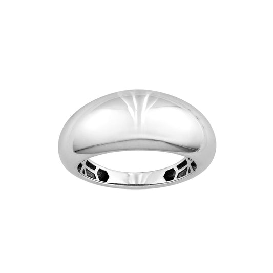 Sterling Silver Polished Dome Ring