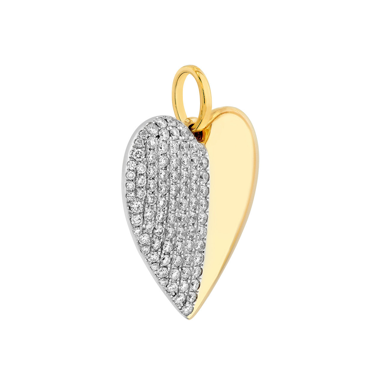 50/50 Diamond Heart Pendant (5/8tcw)