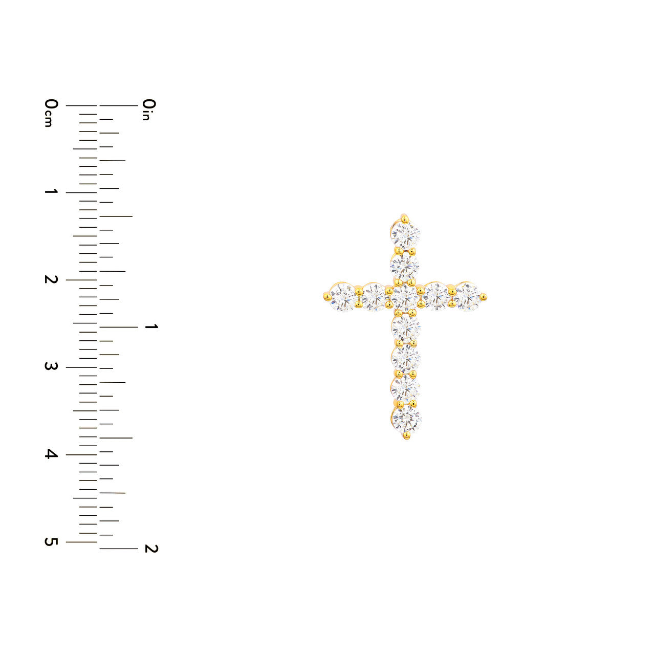 Diamond Cross Pendant (1-5/8tcw)