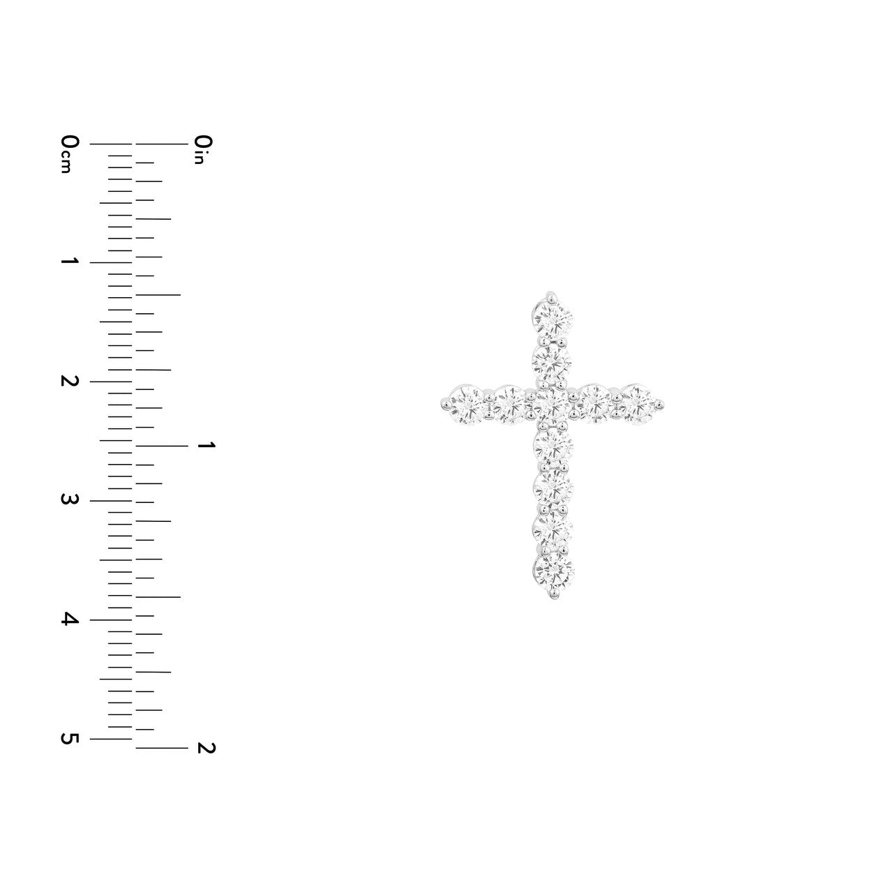 Diamond Cross Pendant (1-5/8tcw)