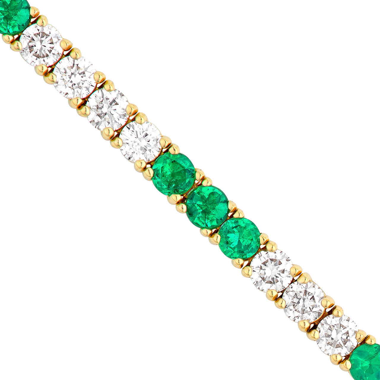 Diamond & Emerald Tennis Bracelet (2-1/3tcw)