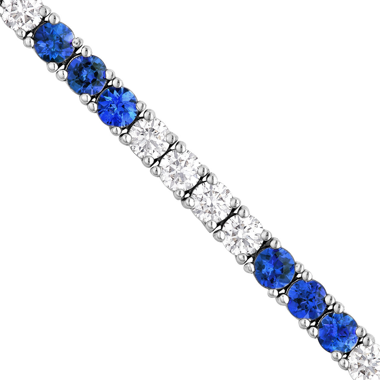 Diamond & Sapphire Tennis Bracelet (2-1/4tcw)