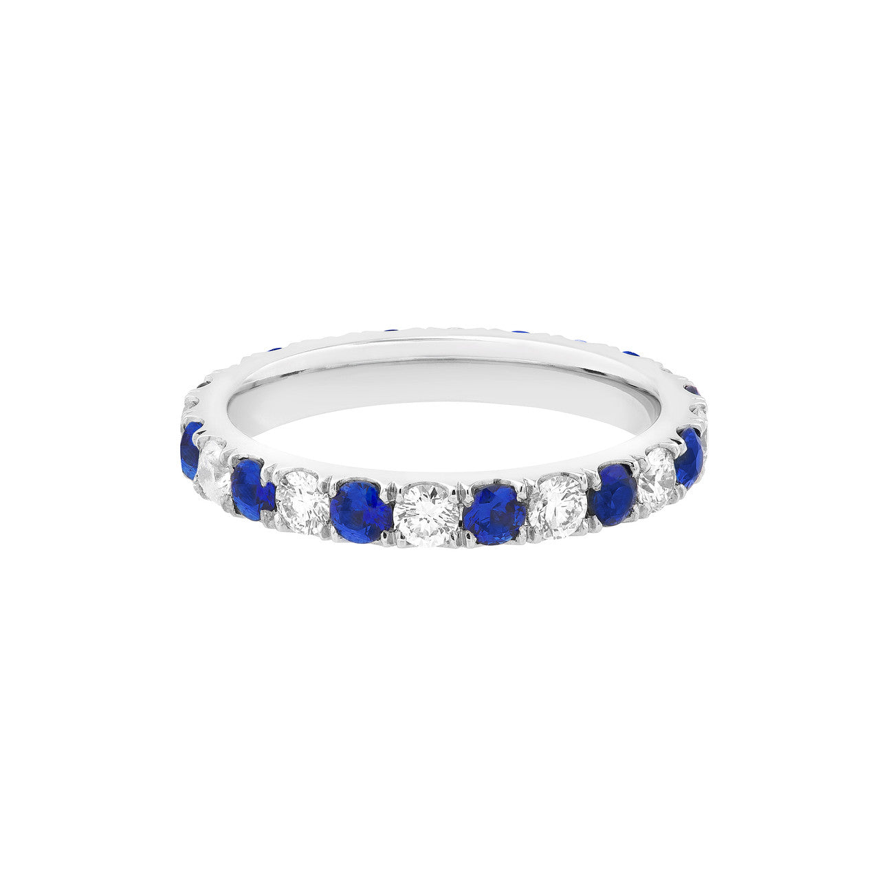 Sapphire & Diamond Eternity Band (1-1/2tcw)