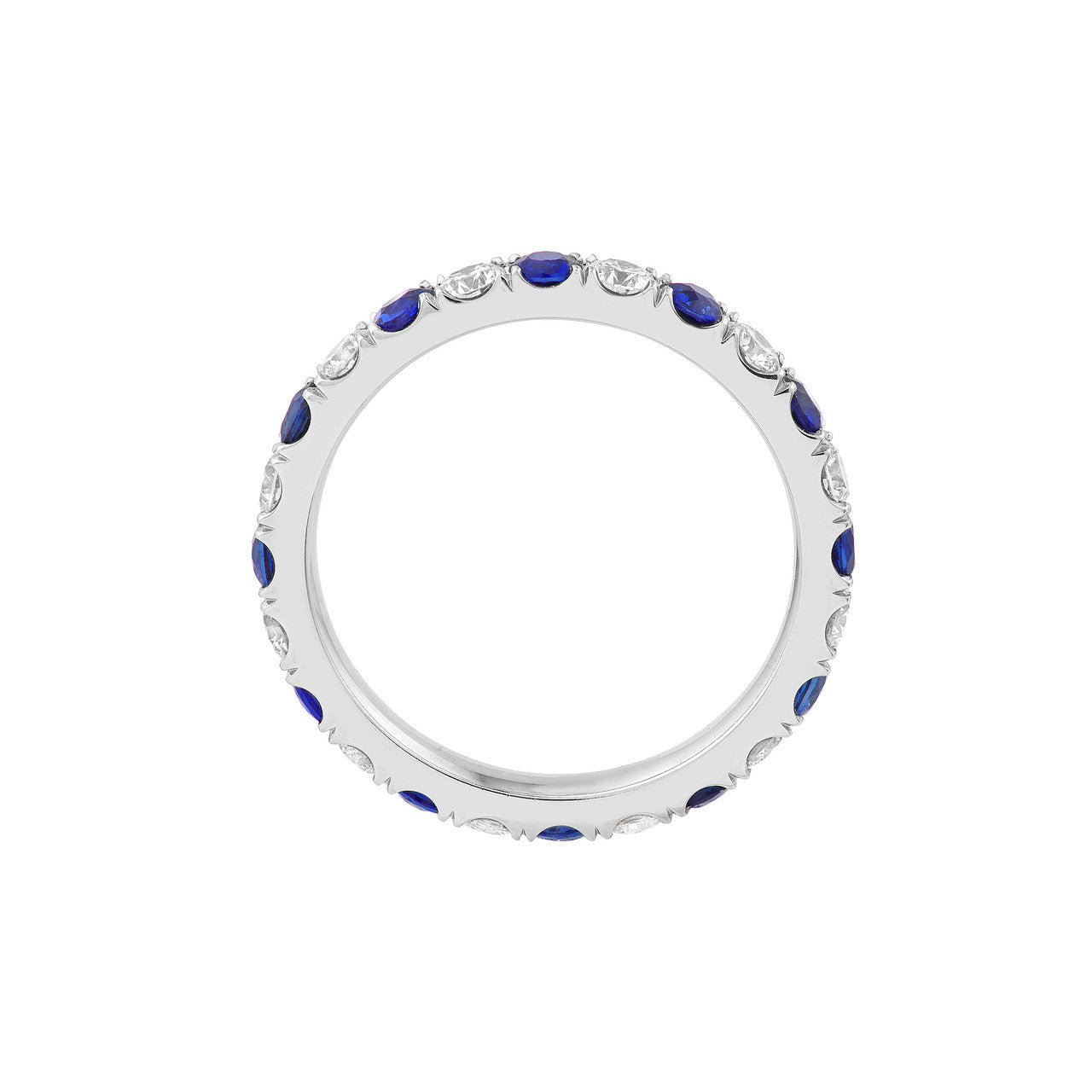 Sapphire & Diamond Eternity Band (1-1/2tcw)