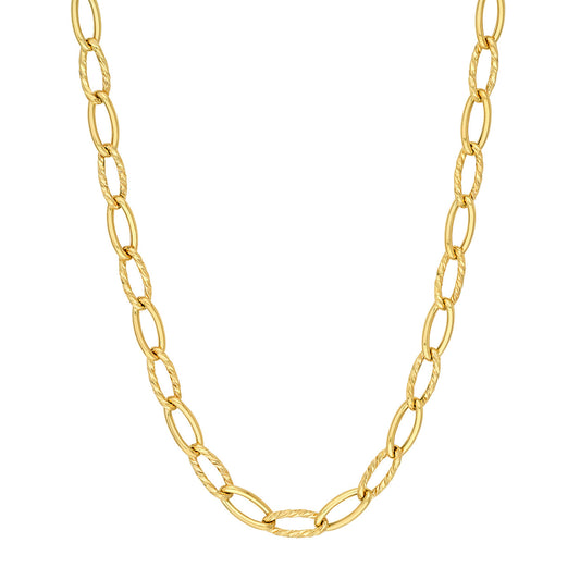 Oval Twist Polished Links Chain