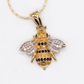 10K Bumble Bee Zirconia 1.82 grams