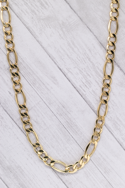  Chain figaro Gold 10k Italian gold