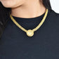 14k Gold Medusa Necklace 19.1 grams