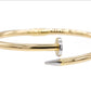 14K Gold Nail Bracelet 12.38 grams 2.75 inches Width