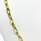 14KT Paperclip Link Necklace 6.9gr 18''Long