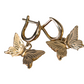 Hanging Butterfly Earrings 14KT 5.5gr