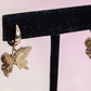 Hanging Butterfly Earrings 14KT 5.5gr
