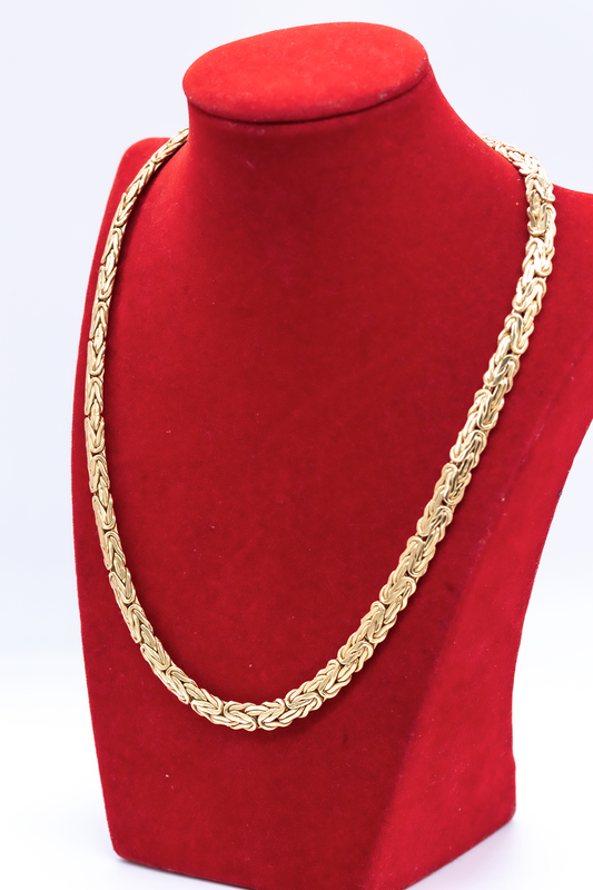 Necklace Bizantine style 10K Italian gold.
