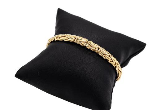 Bracelet bizantine style 10K Italian gold. 