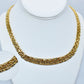 14K Gold Braid Choker Necklace 21.72 g