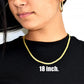 10KT Thin Flat Necklace 4.94gr