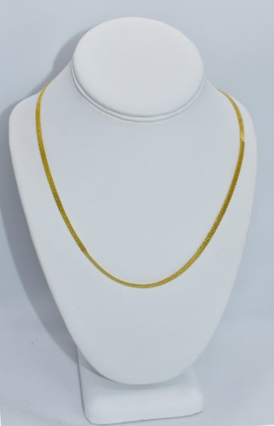 10KT Thin Flat Necklace 4.94gr