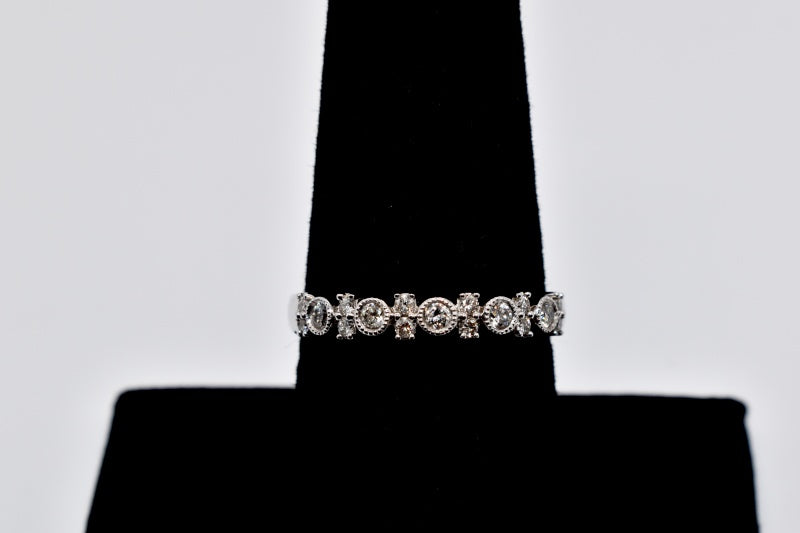 14K  Solitaire Diamond White Gold Ring 2.03